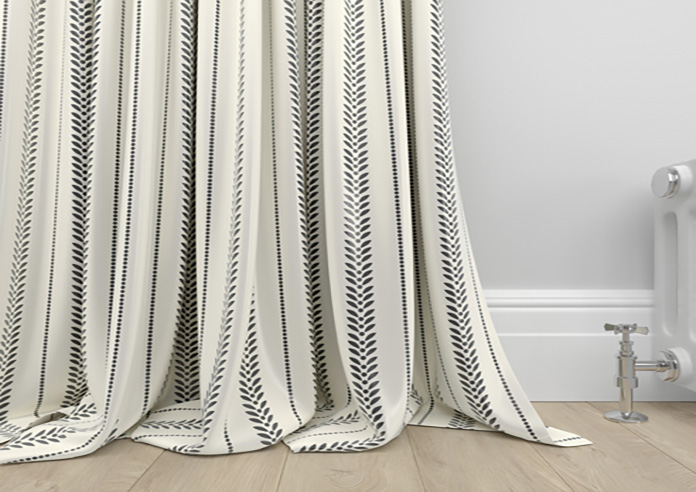 Laurel Stripe, Warm Grey - Made to Measure Curtains - Image 6